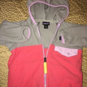 Baby girl Patagonia fleece jacket